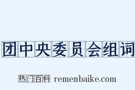 团中央委员会组词是什么意思的图片